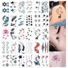 HappyHome 30pcs Fake Tattoo Stickers Body Stickers Waterproof Long Lasting