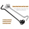 ZiYuya Hook and Eye Latch, Stainless Steel Gate Hook Cabin