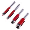 Gasea 4pcs 1/4" Shank Flush Trim Bits Set Top End