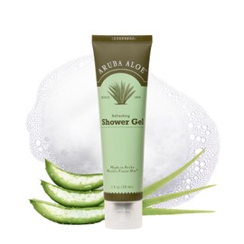 Aruba Aloe Refreshing Shower Gel - Gentle Cleansing, Soap-free, Hydrating Formula - Suitable for Sensitive Skin - 2 oz Tube
