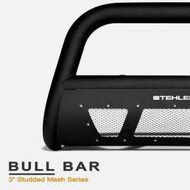 Stehlen 714937183025 3" Studded Mesh Series Bull Bar - Matte Black For 2005-2015 Toyota Tacoma