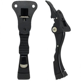 Foot-Operated Door Stopper & Holder for Entryways Black