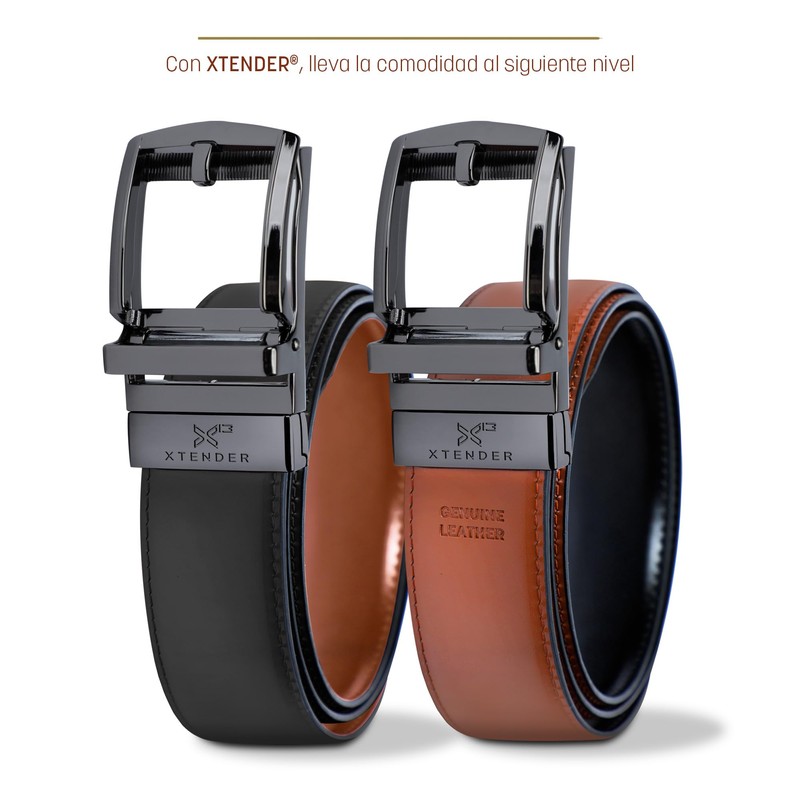 XTENDER Cinturon ajustable y reversible 2pack