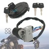 Silscvtt Ignition Switch Fuel Cap Lock Set Replacement for Kawasaki