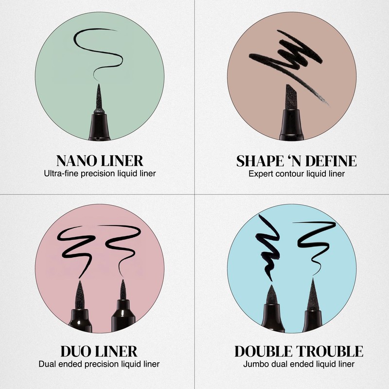 Absolute New York Super Slim Angled Tip Double Ended Liner