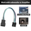 RED WOLF Car Radio Add Amplifier Subwoofer T-Harness Adapter Connector