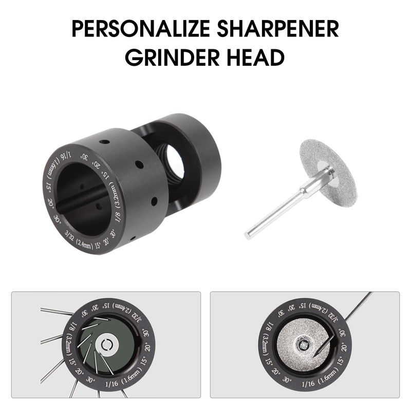 KAYBOBEZK Tungsten Electrode Sharpener Grinder TIG Welding Rotary Tool, ALUMINUM