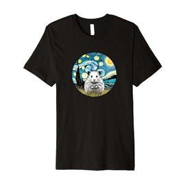 Dwarf Hamster Pet Cute - Van Gogh Starry Night Style Premium T-Shirt
