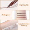 PIWOSGOL Waterproof Eyebrow Pencil with 4 Fork Tips, Microblading Sweat-Resistant