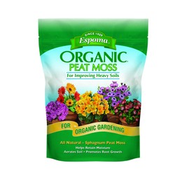 Espoma Organic Peat Moss; All-Natural Horticultural Grade Sphagnum Peat Moss Approved for Organic Gardening. Helps Improve Aeration & Moisture Retention. Promotes Root Growth – Pack of one