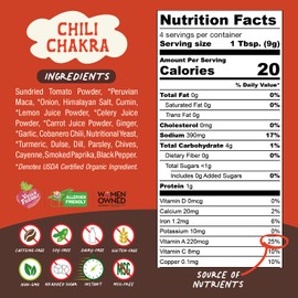 Māla Girl Vegan Chili Chakra Superfood Broth Powder, Instant Birria & Bouillon Base with Peruvian Maca & Cobanero Chili, Plant-Based Broth for Ramen, Soups, Cooking & On-the-Go Comfort 4-6 Serving