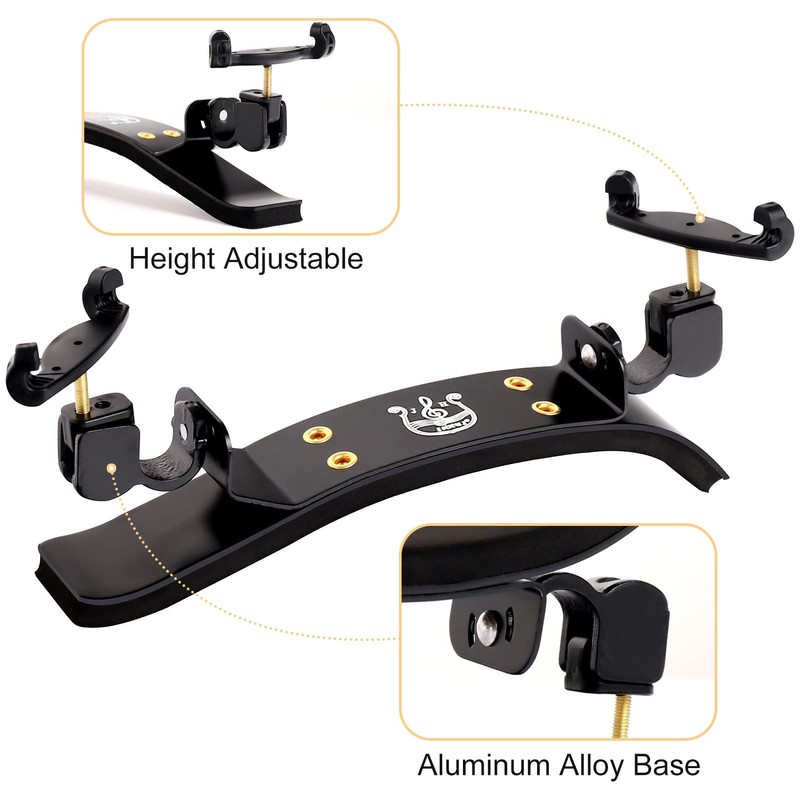 Fansjoy Shoulder Rest Violin for 4/4 Violin, Premium Aluminium Alloy