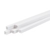 MECCANIXITY Plastic Model Tube ABS Square Tube 1/4"x1/4"x10" White Easy