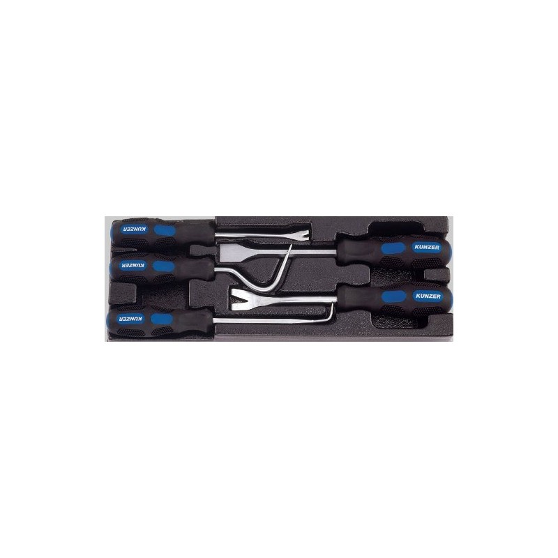 Kunzer 7CH05 Clip and Lever Tool Set 5 Pieces Efficient