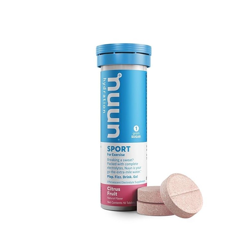 Nuun Active Citrus Fruit Electrolyte Enhanced Drink Tablets (2-Pack of