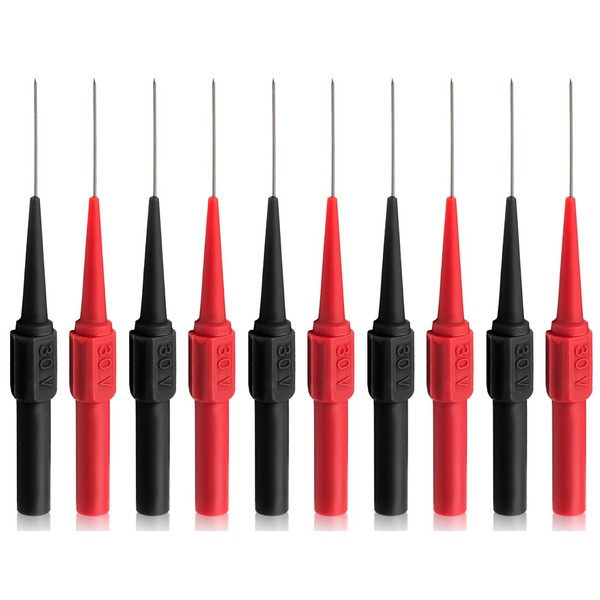 Lhbwhiz Pack of 10 Test Probes, Measuring Tips for Multimeter,