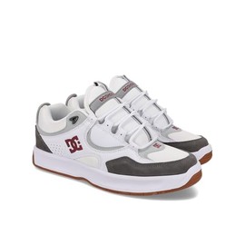 DC Men's Kalynx Zero Skate Shoe, White/RED/Grey, 8