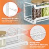 Bunoxea Spice Rack wall mounted 4 Pack, Space-Saving Spice Organizer