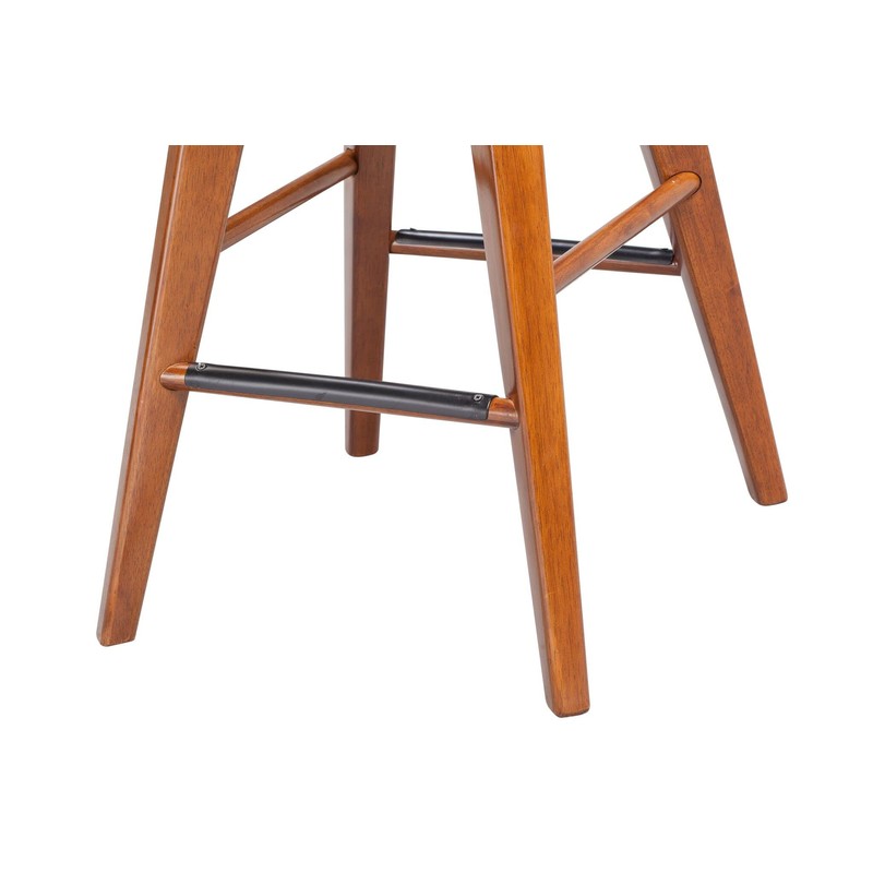 Boraam Bali Counter Height Swivel Stool, 24-Inch, Walnut