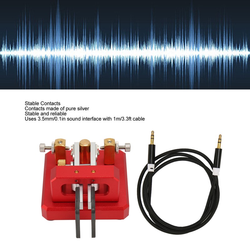 Morse Code Key Double Paddle Automatic Shortwave Portable CW Morse