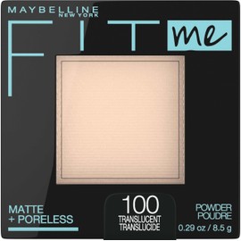 MAYBELLINE Maybelline Fit Me Matte + Poreless Pressed Face Powder Makeup & Setting Powder, Translucent, 1 Count