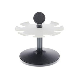 Trodat 3008 Rotatable Stamp Holder for 8 Stamps Made of Plastic, Black/Grey