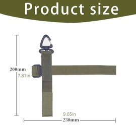 COYUN Pack of 2 Glove Holder Glove Holder Belt Glove Clip Multi-Purpose Glove Clips Work Glove Holder Glove Grabber Clip for Gardens Construction Sites (Black, Military Green)