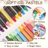 sourcing map Soft Oil Pastels, Oil Pastel Crayons Vibrant Color