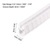 uxcell Edge Trim U Seal White PVC Plastic U Channel