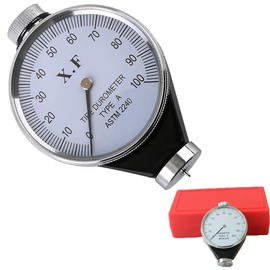 Shore A - Durómetro portátil, dureza digital tipo A, 10-90 HA, para hule sintético, goma suave, policarbonato, piel, cera, etc