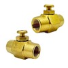 AOPANDA Brass 1/4" NPT Female Thread Push Button Check Valve