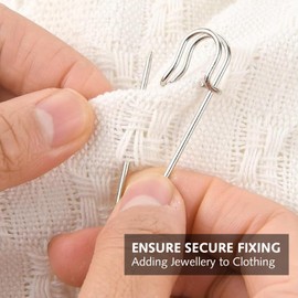 12 Pcs Large Safety Pins, Strong Blanket Pins, Heavy Duty Blanket Pin, Extra Sturdy Bulk Pin,SafetyPin Heavy Duty for Clothes Blankets Crafts Skirts Kilts Brooch(2.5 inch/63 mm)
