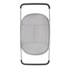 Over The Sink Colander Stainless Steel Telescopic Strainer Basket Rubber