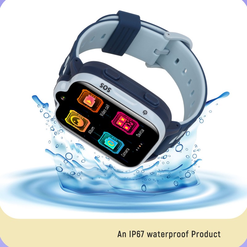 4G Kids Smart Watch GPS Position Video Call IP67 Waterproof