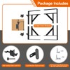 Anti-Sag Gate Kit, Heavy Duty Gate Corner Brace Bracket with