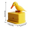 Woodpecker toothpick dispenser, Home retractable toothpick box, plastic toothpick dispenser,