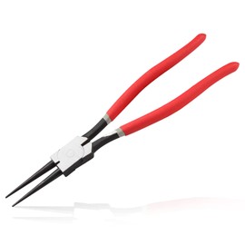 LEONTOOL 13-Inch Snap Ring Plier Heavy Duty Internal Circlip Pliers Straight Jaw Tip Diameter 0.12" for Installing Removing Retaining Ring