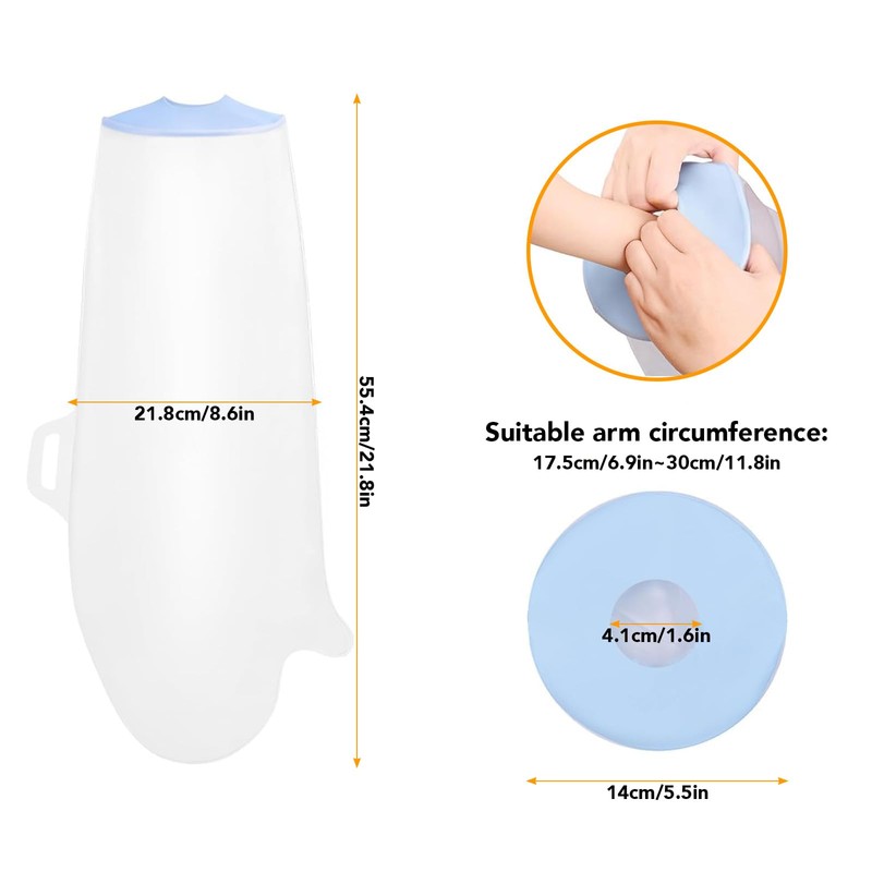 Waterproof Arm Cast Cover for Shower, Soft Comfortable Cast Shower