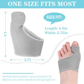 Hallux Valgus Korrektur Zehenspreizer Hallux Valgus Schiene Bandage Socken Bunion Corrector Ballenzeh-Korrektor für Damen Herren 1 Paar
