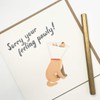 Funny Get Well Soon Card - 'Sorry You're Feeling Pawly'