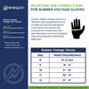 Enespro Class 00 Red Rubber Voltage Insulating Gloves, Max. Use