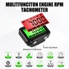 Digital Engine Tachometer & Hour Meter Mini Tach Gauge with