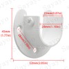 Sayayo Wardrobe Bracket Heavy Duty Stainless Steel Shower Rod Holder