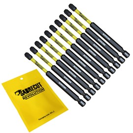10 x SabreCut SCPZ389_10 89mm PZ3 Magnetic Impact Screwdriver Driver Bits Set Pozi Pozidriv Heavy Duty