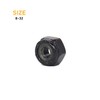 binifiMux 30pcs Black 8-32 Nylon Inserted Lock Nuts Self Locking