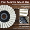 SPEEDWOX 8Pcs Felt Flap Disc Abrasives Buffing Polishing Wheel and