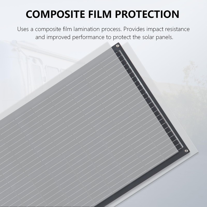 Flexible Solar Panel 100W 12V Monocrystalline Solar Module Fiberglass Lightweight