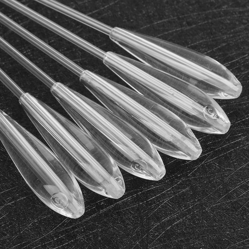 6Pcs Acrylic Large Sinking Floats Fishing Accessory Ecofriendly Transparent White(20g