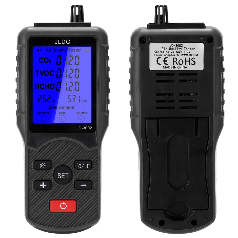 Multifunctional Air Quality Tester CO2 TVOC Meter Temperature Humidity Measuring