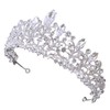 Baluue 3pcs Wedding Headdress Rhinestone Crown for Girls Elegant Birthday